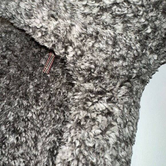 Original Weatherproof Gray Sherpa Cozy Quarter Zip Sweater Small EUC - Picture 5 of 11
